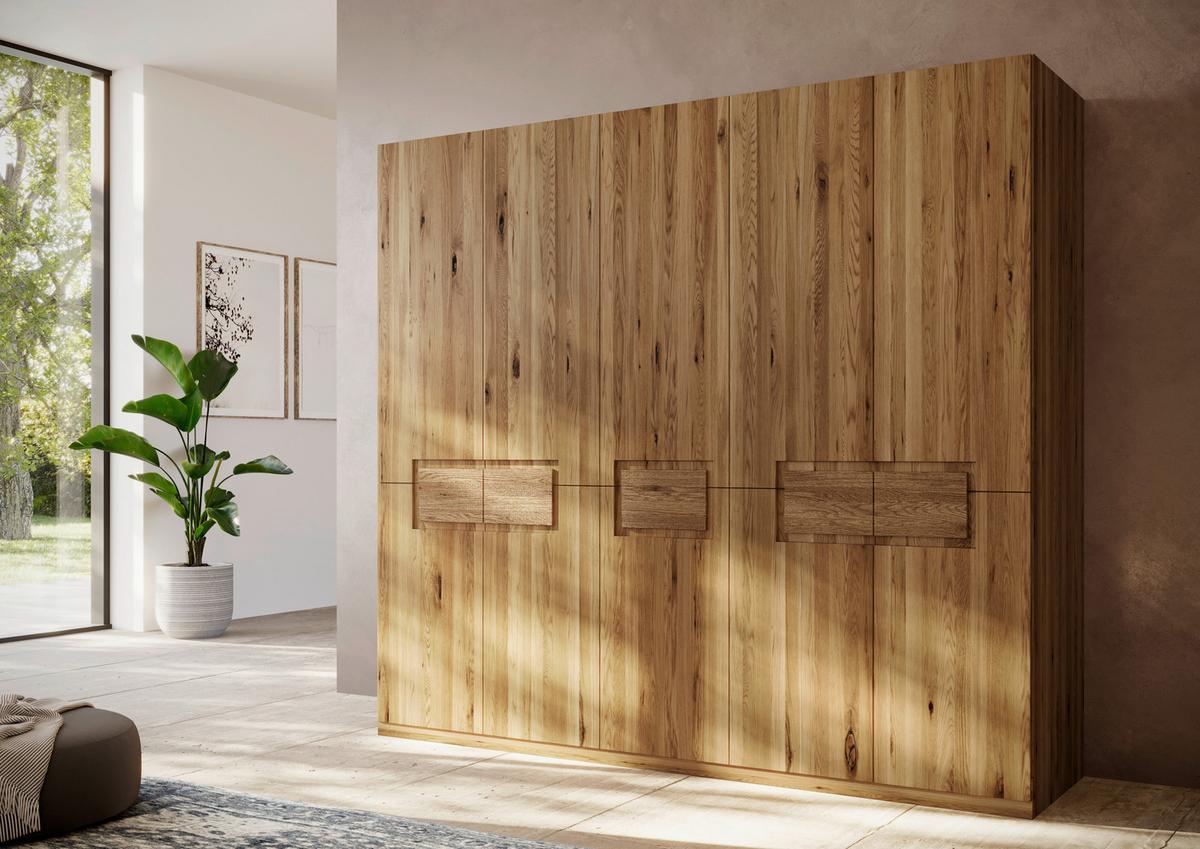 Drehtürenschrank Emilia, Eichefarben B: 252 Cm - Wildeiche/Eichefarben, MODERN, Holz (252/223/62cm) - MID.YOU