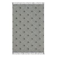 Flachwebteppich Grau/weiß Joana 80x150 Cm - Weiß/Grau, ROMANTIK / LANDHAUS, Textil (80/150cm) - James Wood