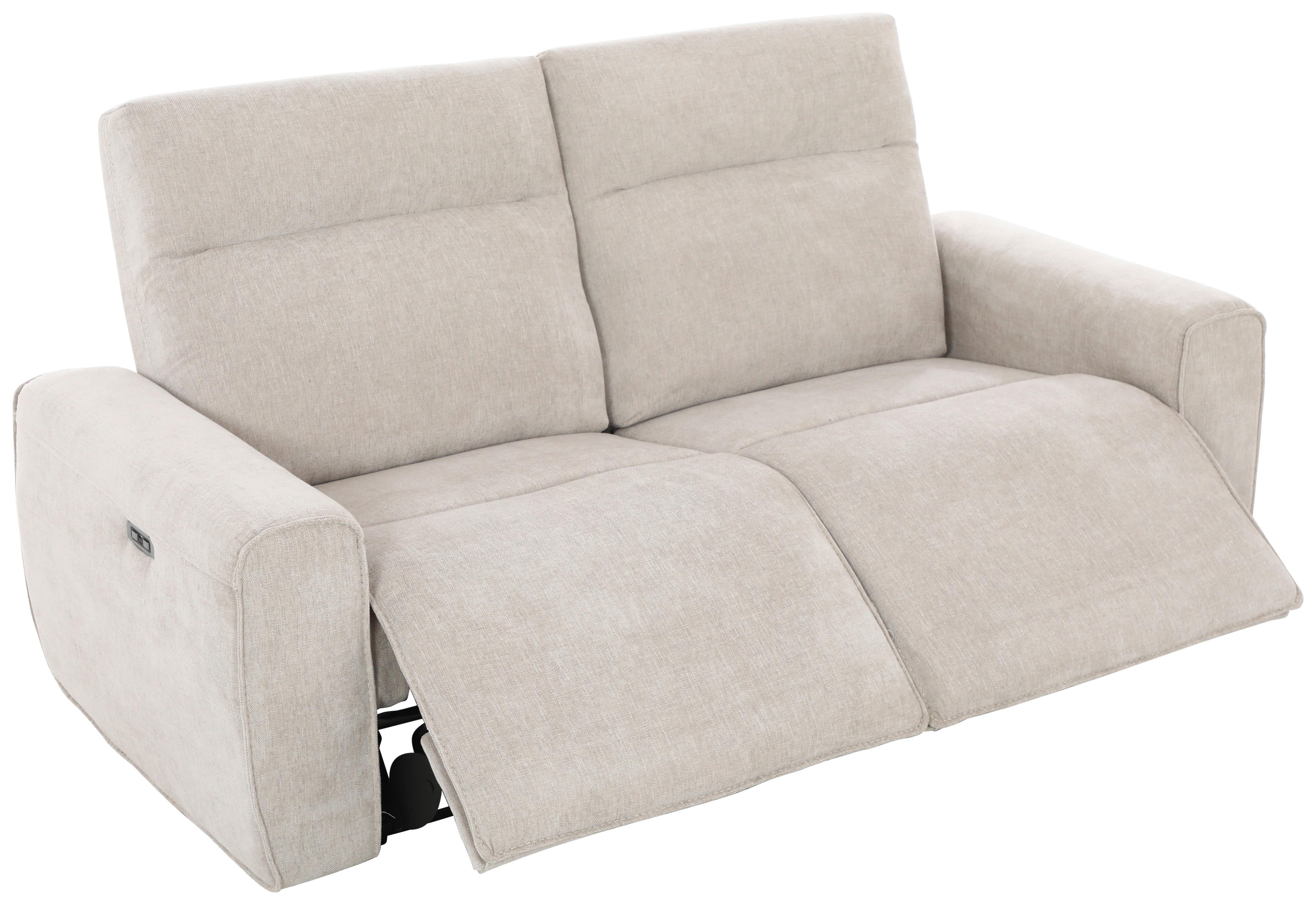 3-sitzer Sofa Paco Webstoff Beige, B: 198 Cm - Beige/Schwarz, MODERN, Holz/Textil (198/102/93cm)