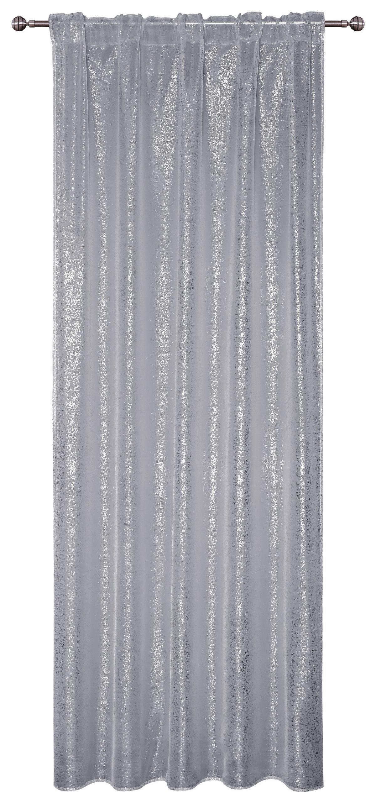 Fertigvorhang Bridget - Grau, MODERN, Textil (140/245cm) - Luca Bessoni