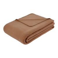 FLEECOVÁ DEKA SANA - hnedá, Modern, textil (140/200cm) - Mömax
