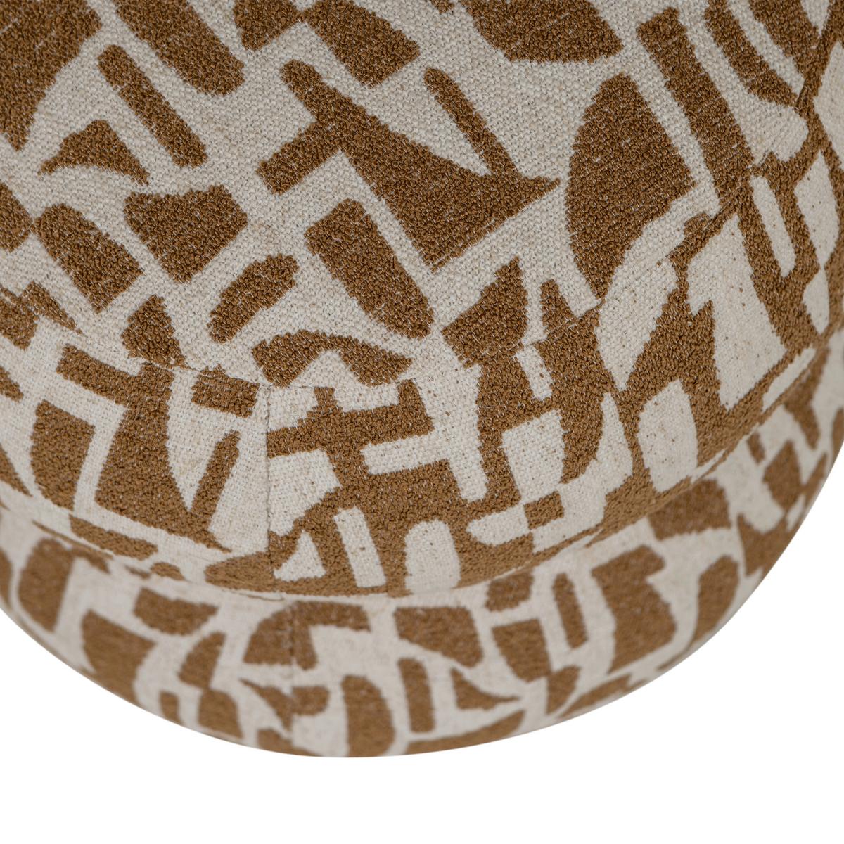 Pouf Anic Braun B: 43cm - Braun, Design, Textil (43/40/43cm) - Livetastic