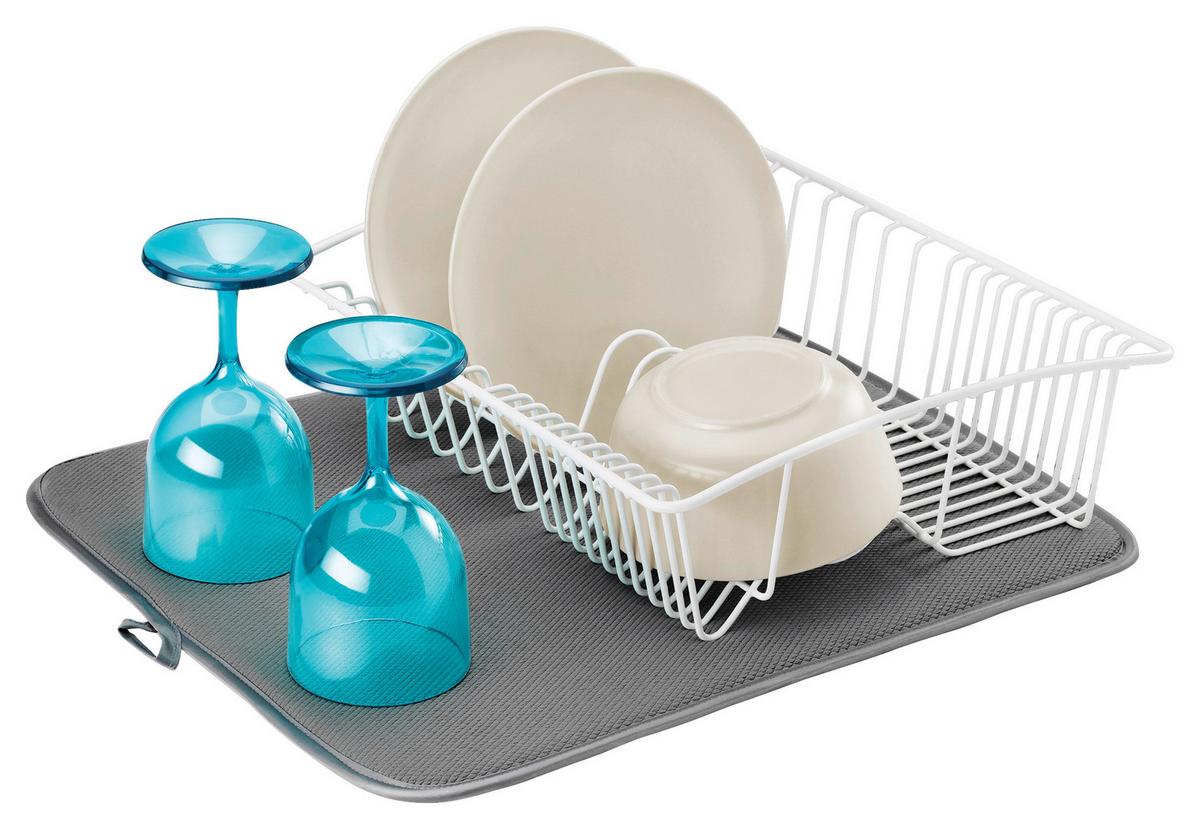 Edényszárító Alátét Softex - szürke, textil (45/40cm)