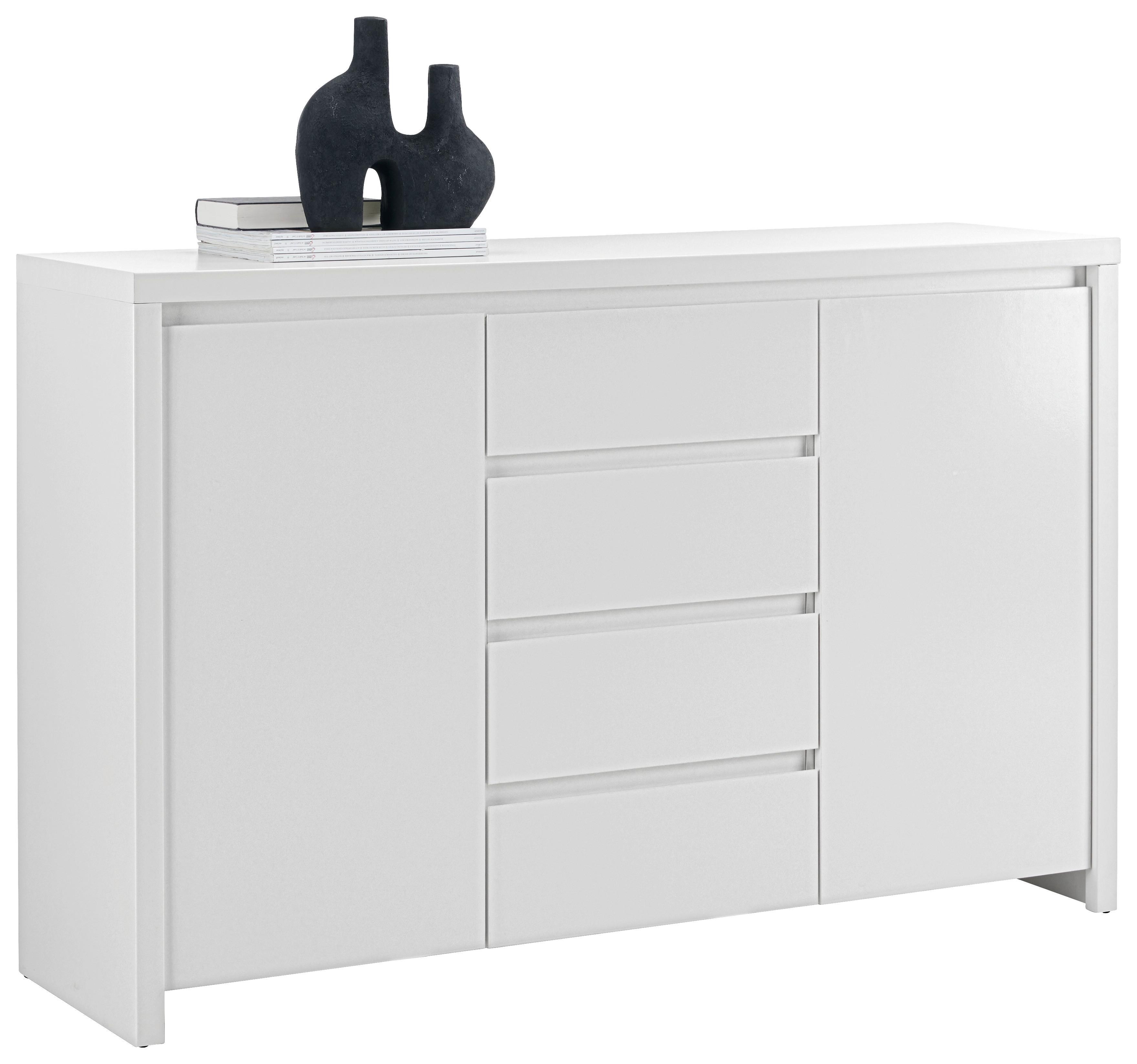 Široká komoda Larios, š: 143 cm - biela, Modern, kompozitné drevo (143/91/40cm) - Mömax