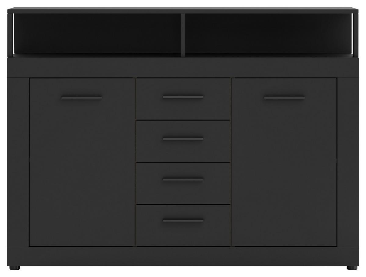 Kommode Lupo Anthrazit B: 119 Cm - Anthrazit, Design, Holzwerkstoff (119/96/32cm) - MID.YOU