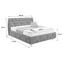 Boxspringbett im Lederlook 180x200cm Gasira, Grau - Silberfarben/Grau, KONVENTIONELL, Textil (180/200cm) Boxspringbett im Lederlook 180x200cm Gasira, Grau - Silberfarben/Grau, KONVENTIONELL, Textil (180/200cm)