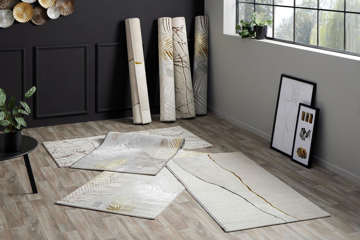Webteppich Conrad - Creme, ROMANTIK / LANDHAUS, Textil (160qm) - James Wood