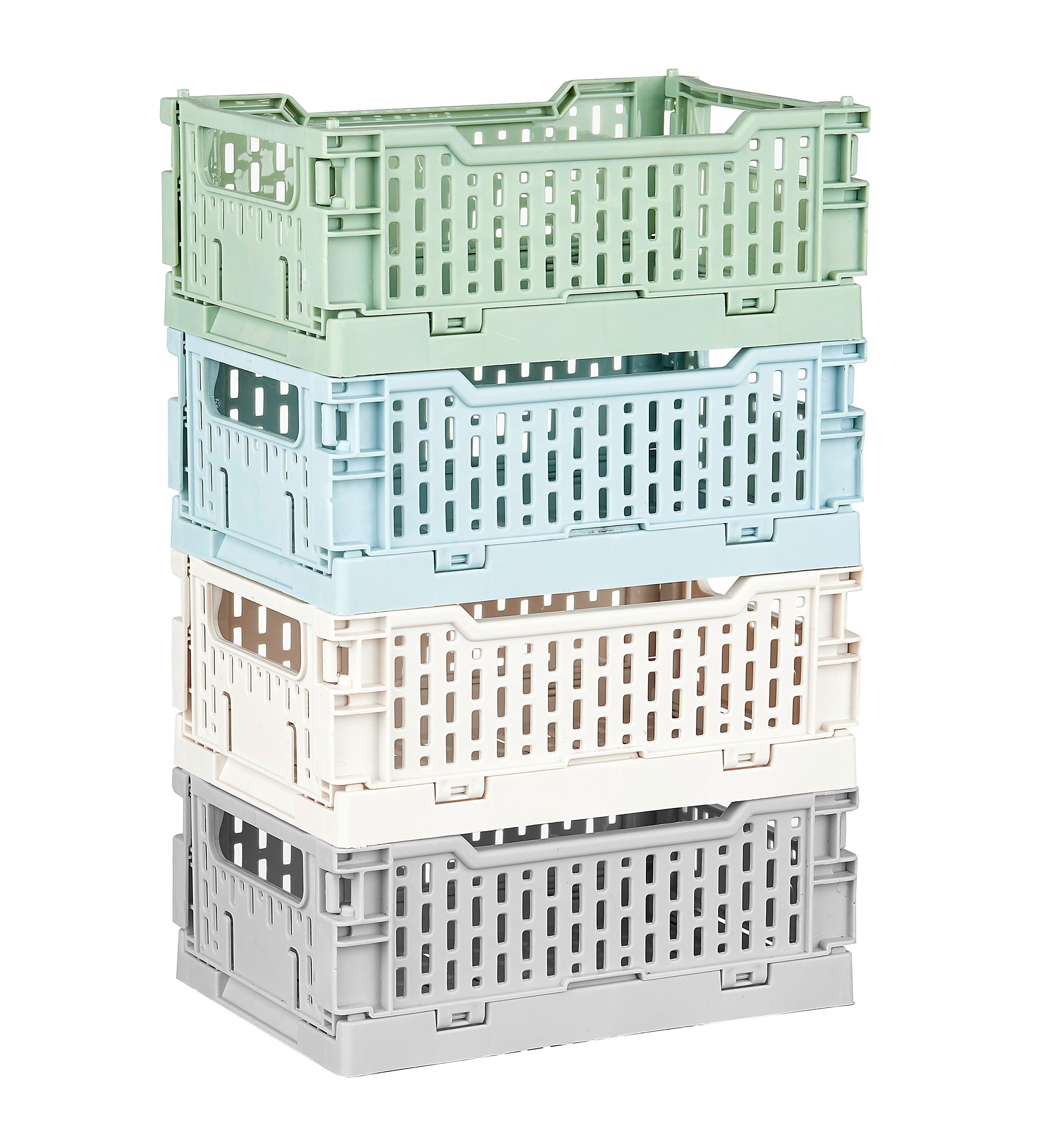 Aufbewahrungsbox Luis - Blau/Weiß, KONVENTIONELL, Kunststoff (15/10,3/6cm) - Homezone