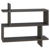 Wandboard Paralel Regal - Dunkelbraun, Design, Holzwerkstoff (70/65/22cm) - Livetastic
