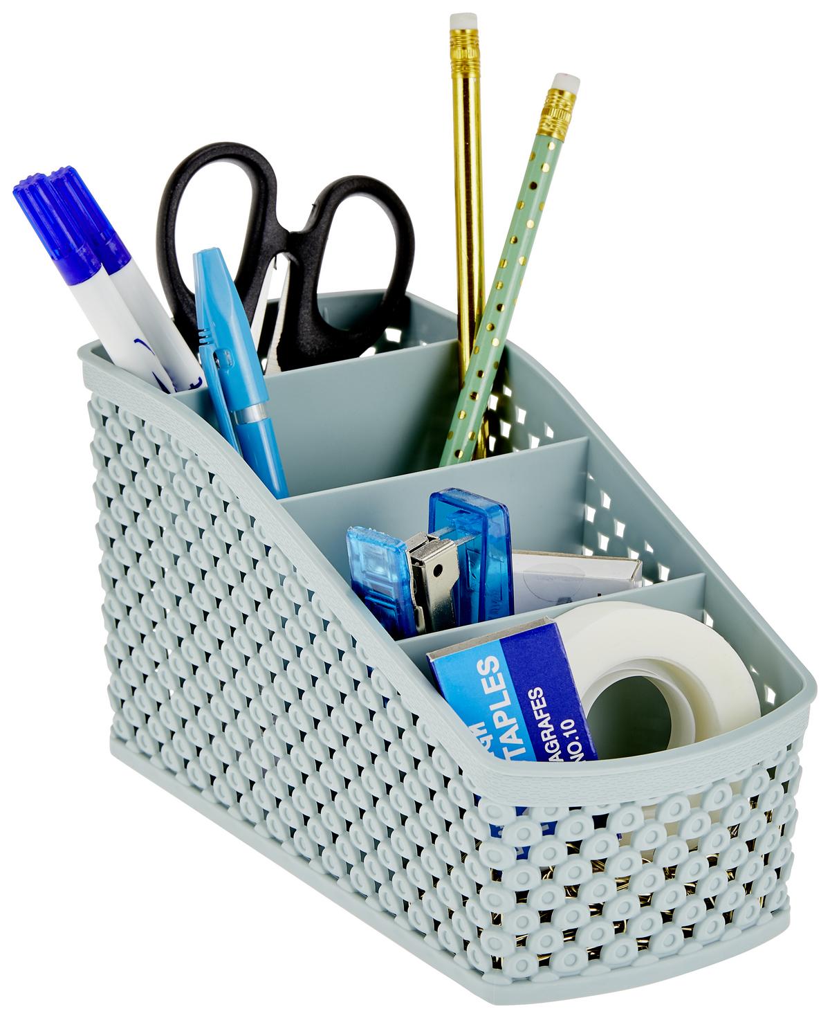 Tisch-organizer Damond 18,9 Cm Kunststoff Mintgrün 4 Fächer - Grün, Basics, Kunststoff (18,9cm) - Luca Bessoni