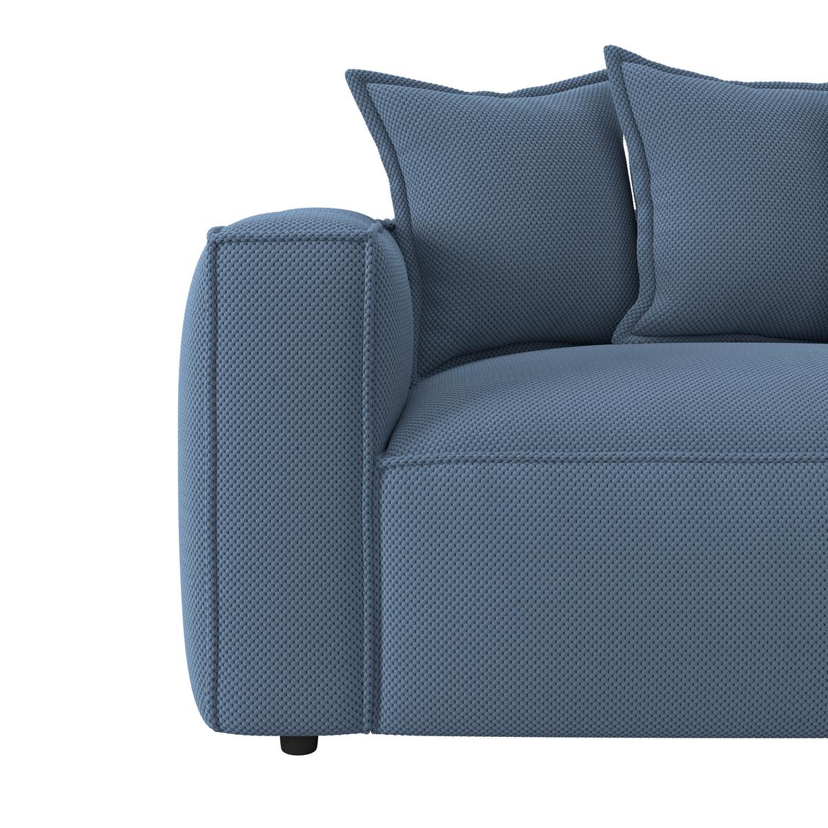 POHOVKA BIG SOFA COWBOY - černá/tmavě modrá, Moderní, textil (280/72/109cm)