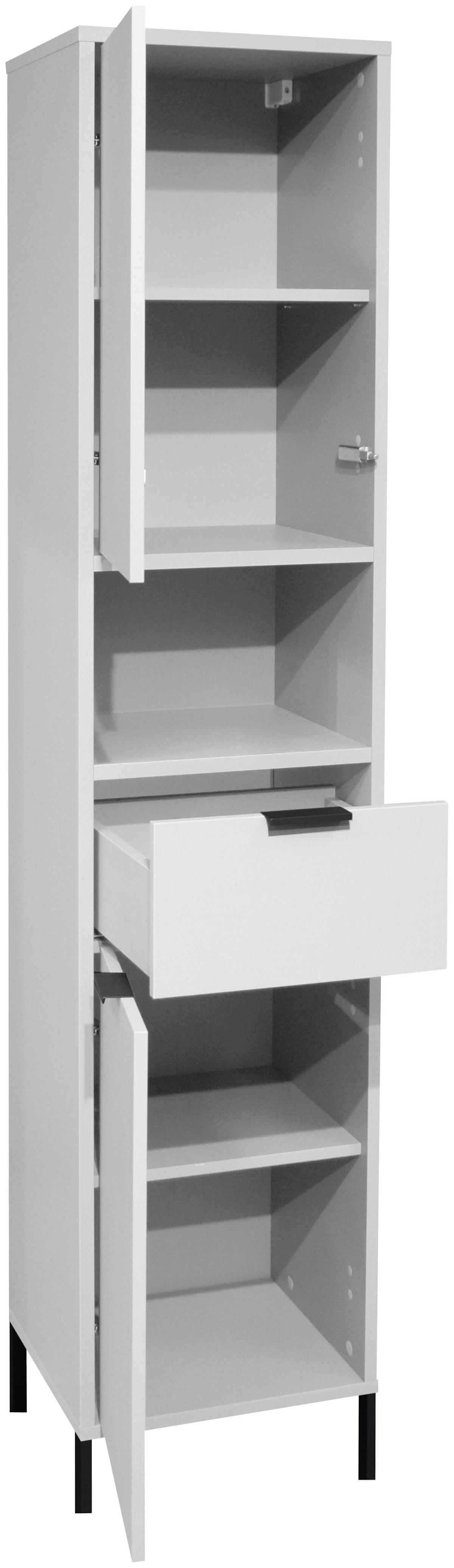 Hochschrank Bonnie Grau, B: 41 cm - Grau, MODERN, Holzwerkstoff (41/189/38cm) - Livetastic
