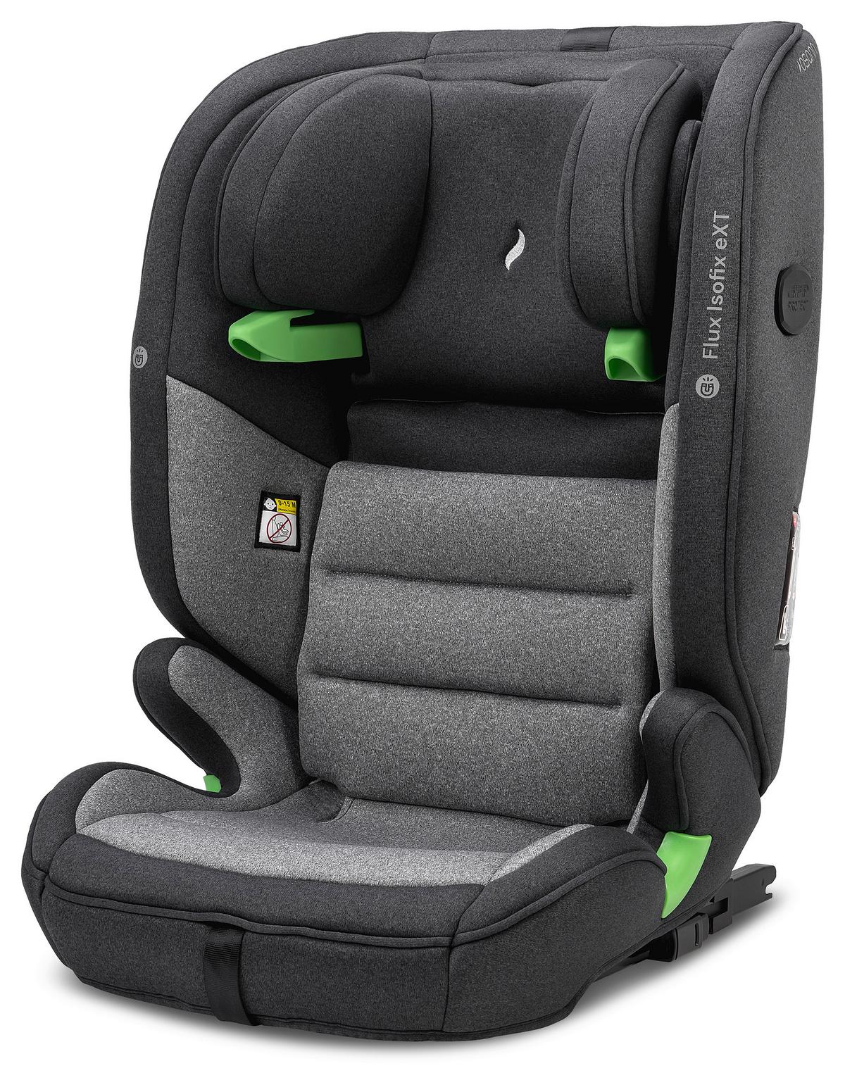 Kinderautositz 102-305-252 Flux Isofix Ext - Schwarz/Grau, Basics, Kunststoff/Textil (44/61.5/47cm) - Osann
