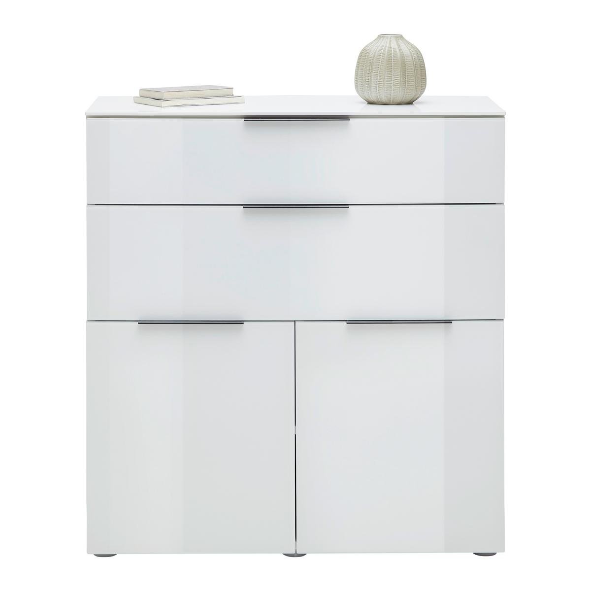 KOMODA VELARIS -EXKLUSIV- - šedá/bílá, Moderní, kov (90/98/40,5cm) - Mömax