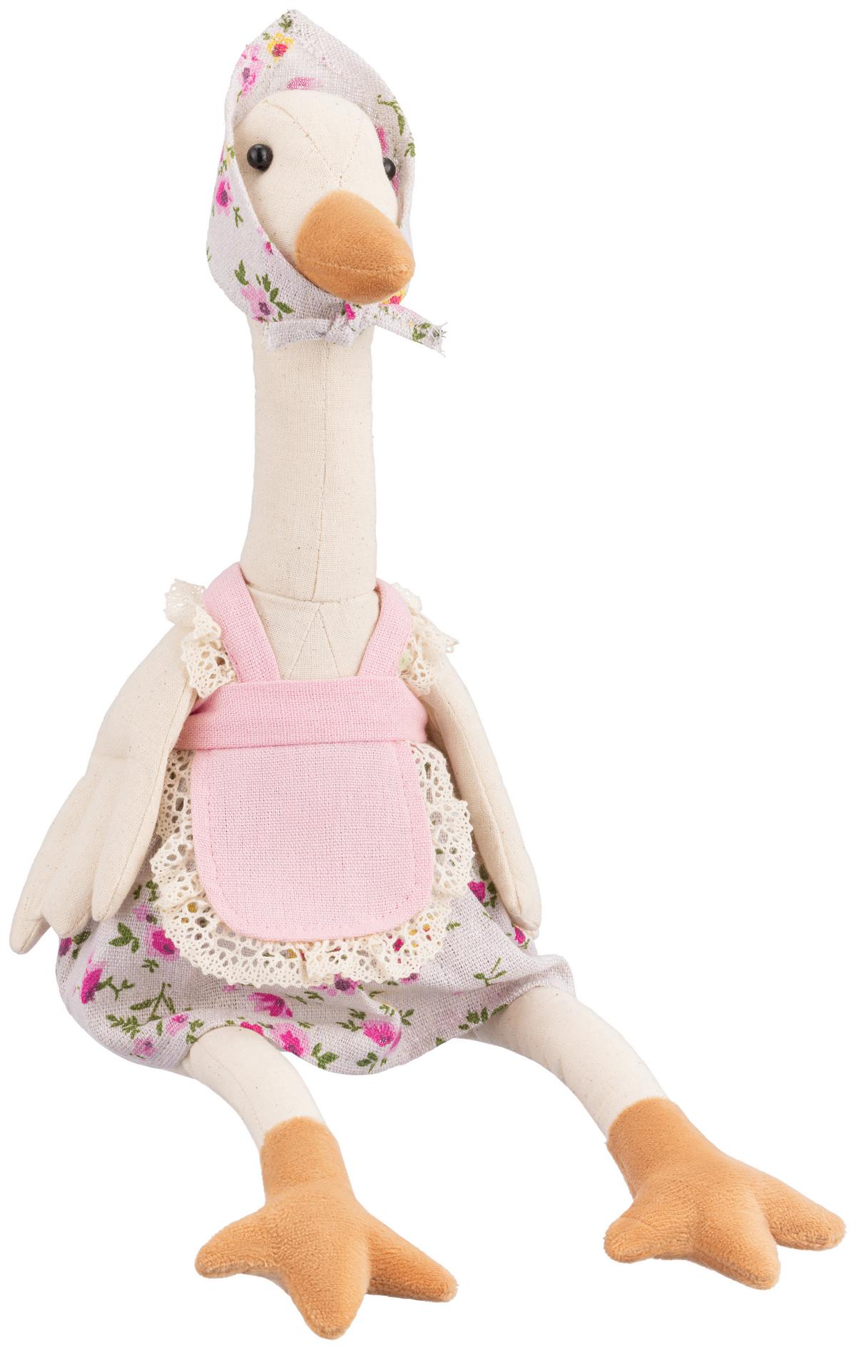 Dekoente Leandro - Pink/Beige, KONVENTIONELL, Kunststoff/Textil (10/15/48cm) - Luca Bessoni