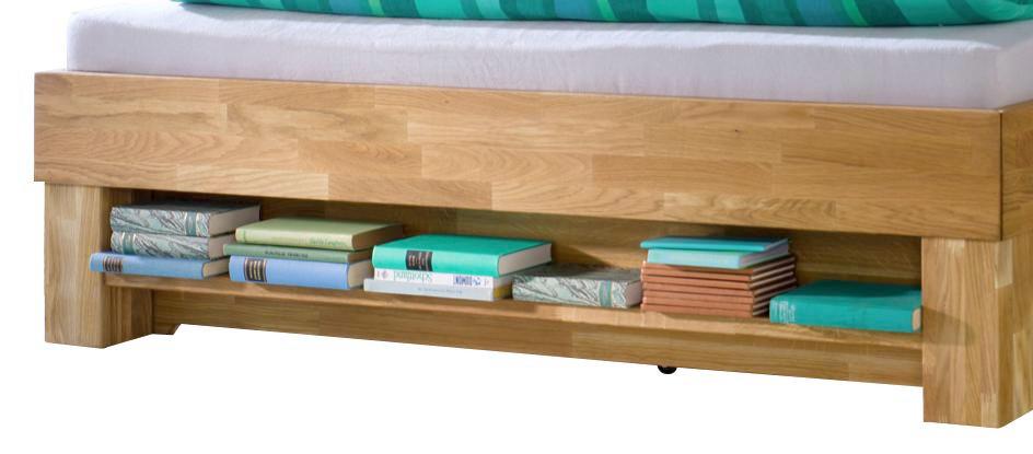 Bettregal Julia 163 cm Eiche - Eichefarben/Naturfarben, Design, Holz (163/10/22cm)