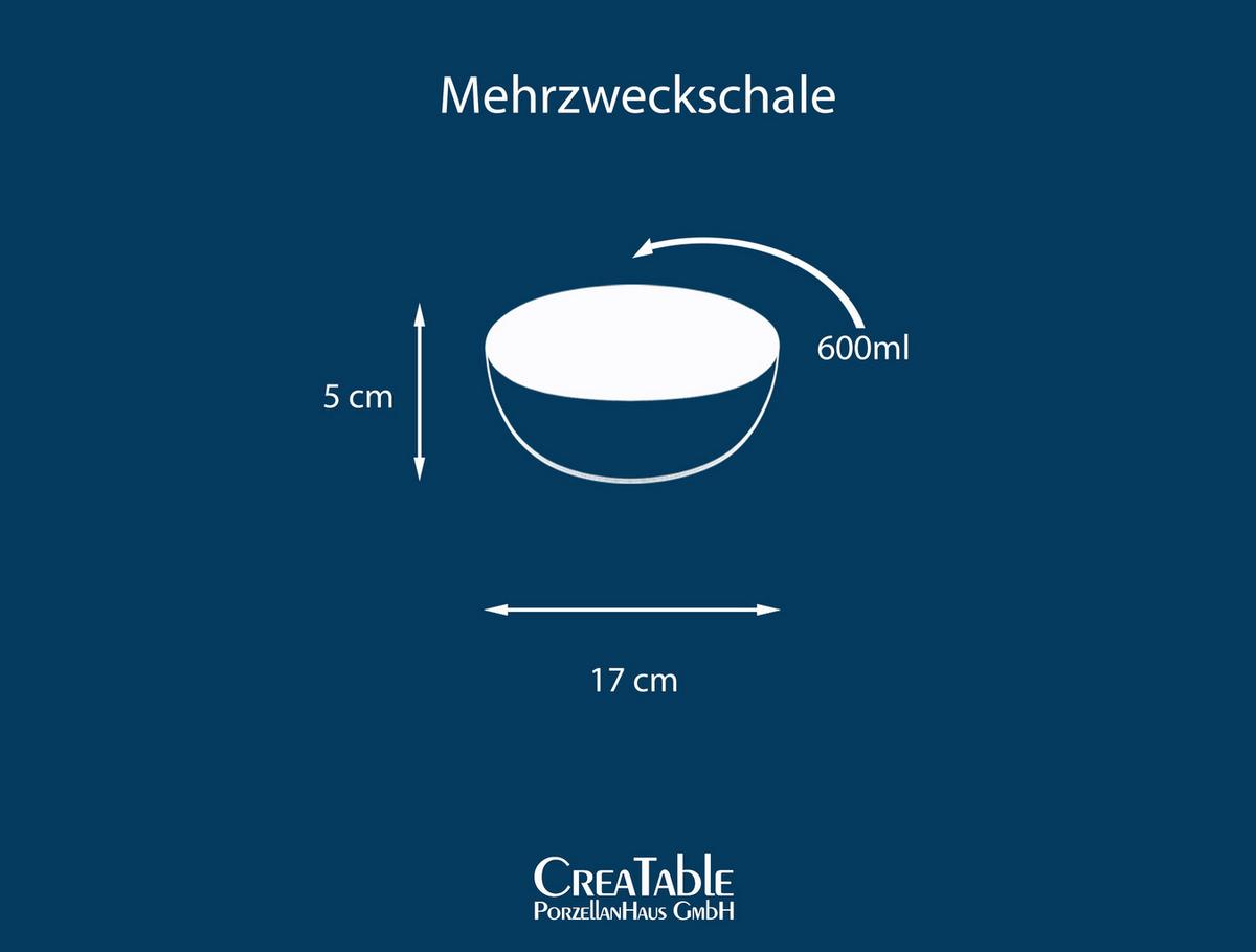 YUKi Servierschalenst Blau/Grün 4-teilig - Blau/Grün, Basics, Keramik (17cm) - Creatable
