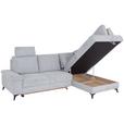 Ecksofa Sound - Schwarz/Grau, MODERN, Textil (248/90/170cm) - Luca Bessoni