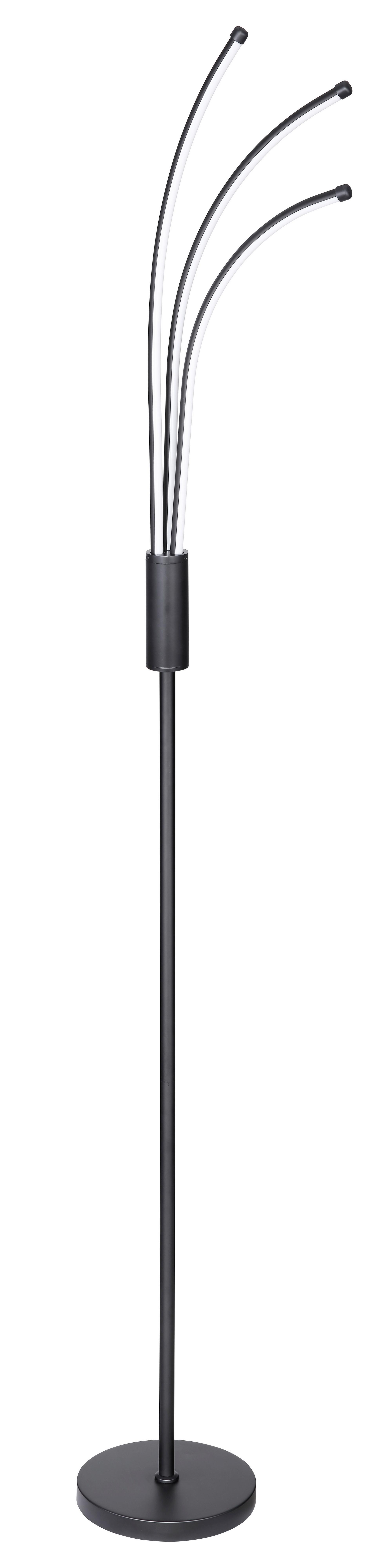 Stojací Led Svítidlo Thore, 30/30/175cm - černá, Konvenční, kov/plast (22/175cm) - Modern Living