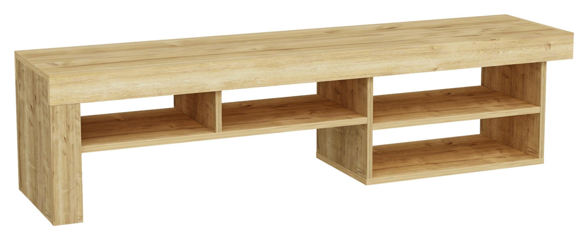 TV-Lowboard Hestia B: 160 cm Eiche Dekor - Eichefarben, Design, Holzwerkstoff (160/40/38cm) - MID.YOU