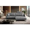 Ecksofa Whisper Grau S: 264x196 cm - Goldfarben/Grau, Design, Textil (264/196cm) - MID.YOU