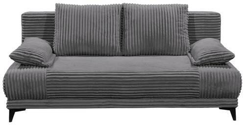 Schlafsofa Sally Anthrazit B: 211 cm - Anthrazit/Schwarz, KONVENTIONELL, Textil (211/96/105cm) - MID.YOU
