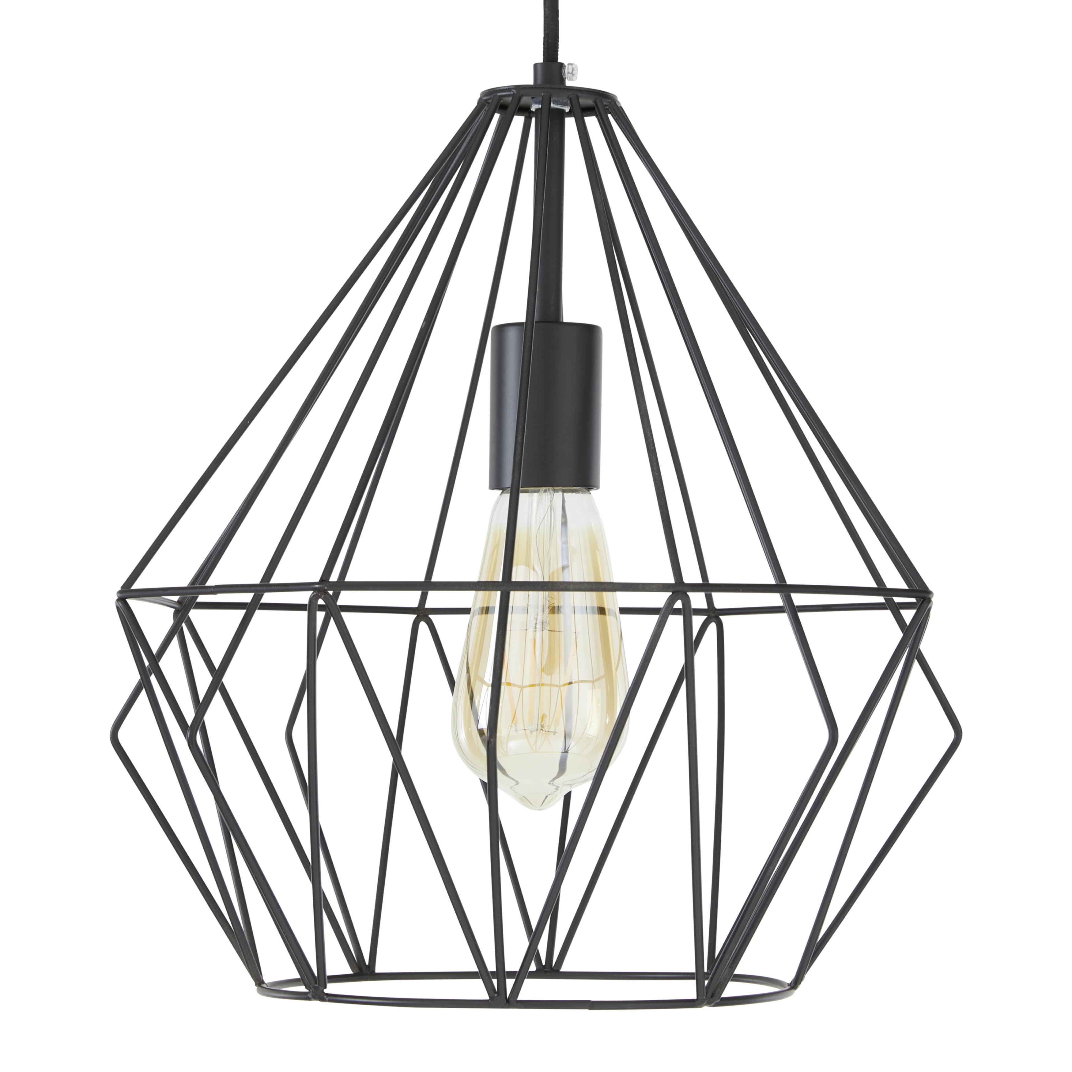 ZÁVĚSNÉ SVÍTIDLO SKELETTON -AKT- - černá, kov (30/110cm) - Mömax