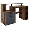 Schreibtisch Louis - Alteiche/Anthrazit, MODERN, Holzwerkstoff (140/55/89cm) - MID.YOU