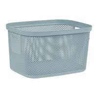 KOŠÍK NA DROBNOSTI STINE -XL- CA. 18L -EXT- - modrá, Moderní, plast (38/28,5/22,5cm)
