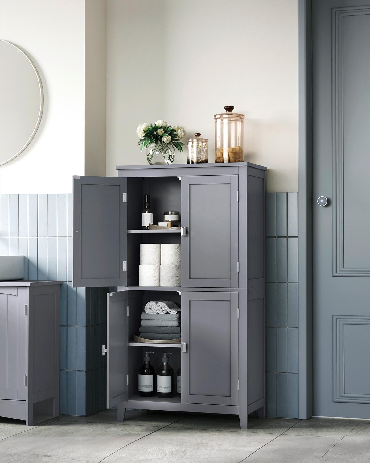 Midischrank Floor Cabinet - Grau, MODERN, Holzwerkstoff (60/110/30cm) - MID.YOU