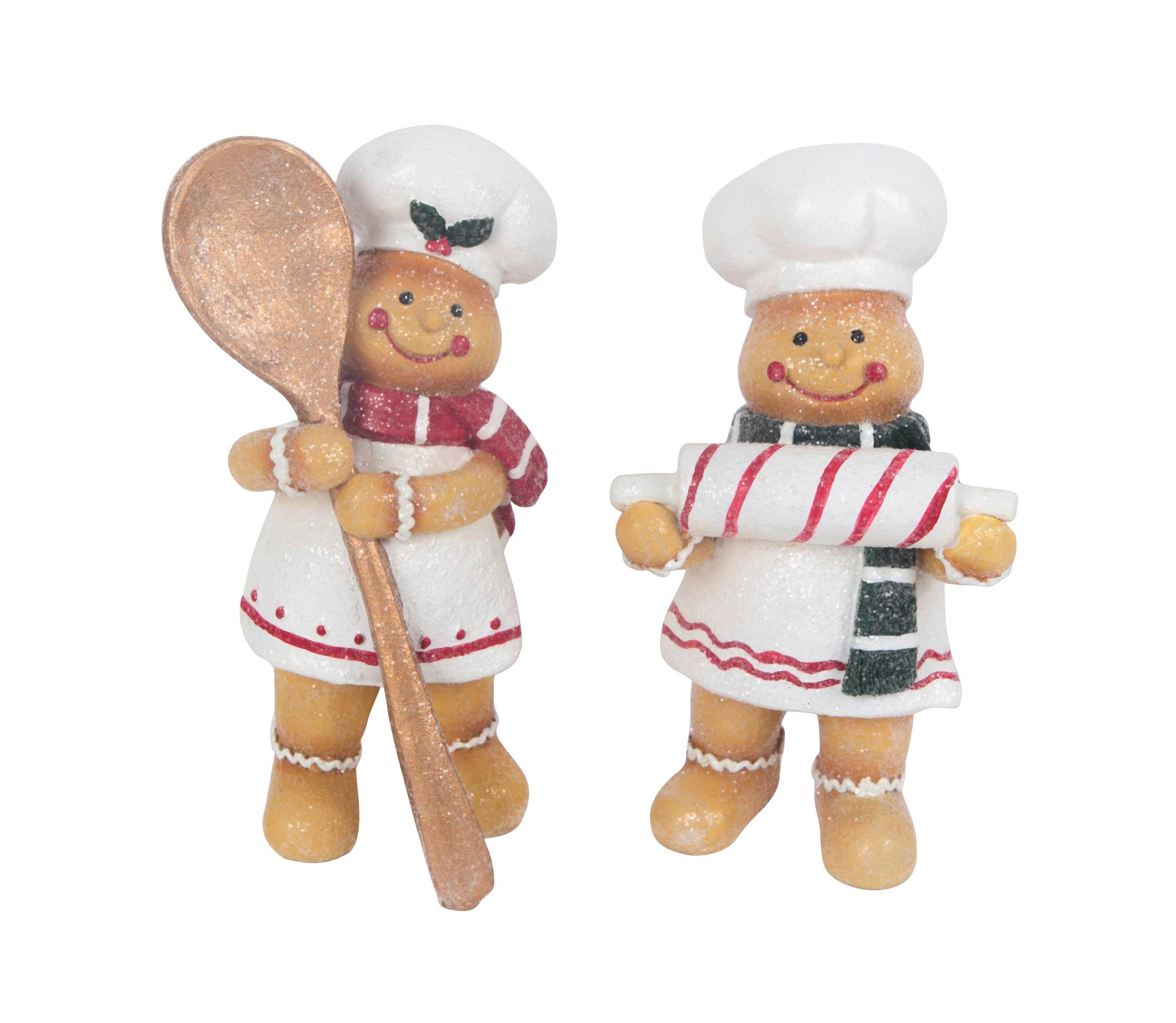 Karácsonyi Figura Levi - bézs/fehér, Konventionell, műanyag (10/9/18cm) - Luca Bessoni