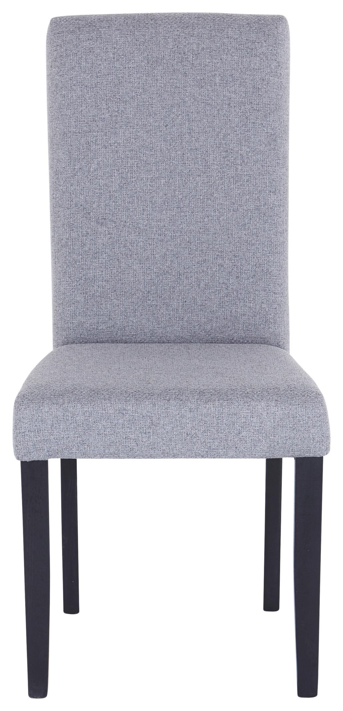 Jedálenská stolička JOHN - čierna/sivá, Konventionell, kompozitné drevo/textil (43,5/94/59cm) - Based