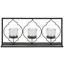 Teelichthalter Aleydis - Klar/Schwarz, Basics, Glas/Metall (41,5/19,5/9,5cm) - Luca Bessoni Teelichthalter Aleydis - Klar/Schwarz, Basics, Glas/Metall (41,5/19,5/9,5cm) - Luca Bessoni