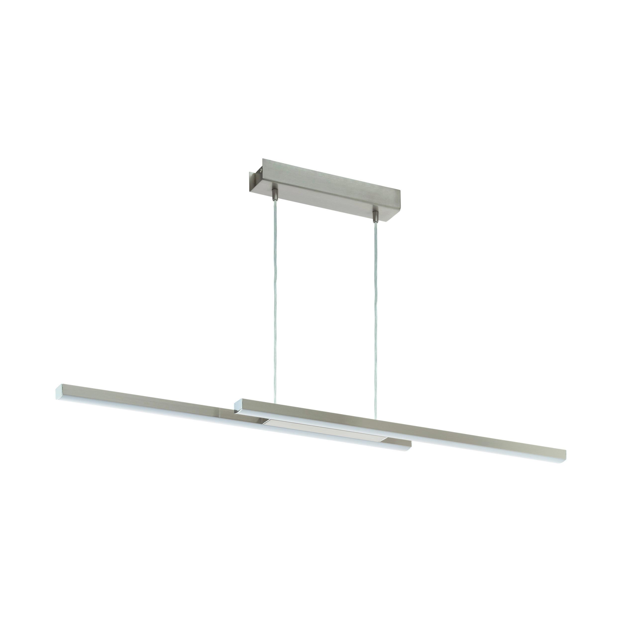 LED-Hängeleuchte Fraioli H: 120 cm 2-Flammig Farbwechsler - Weiß, KONVENTIONELL, Kunststoff/Metall (105,5/10/120cm) - Eglo