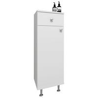 Unterschrank Nilosi - Silberfarben/Weiß, MODERN, Holzwerkstoff (30/95/30cm) - MID.YOU