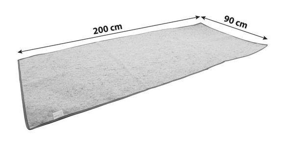 Matratzenschoner Primatex 90x200 cm Mischgewebe/Vlies - Grau, Textil (88/198cm) - Primatex