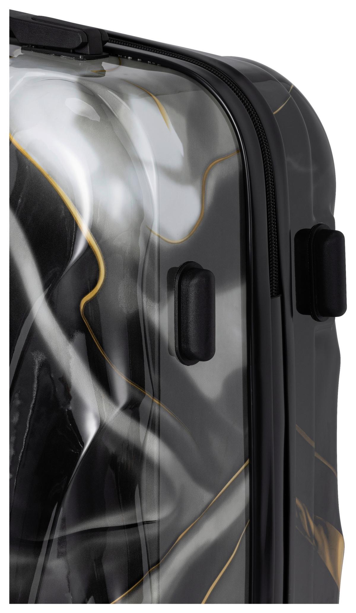 Reisekofferset Harald - Goldfarben/Schwarz, KONVENTIONELL, Kunststoff/Textil - Luca Bessoni