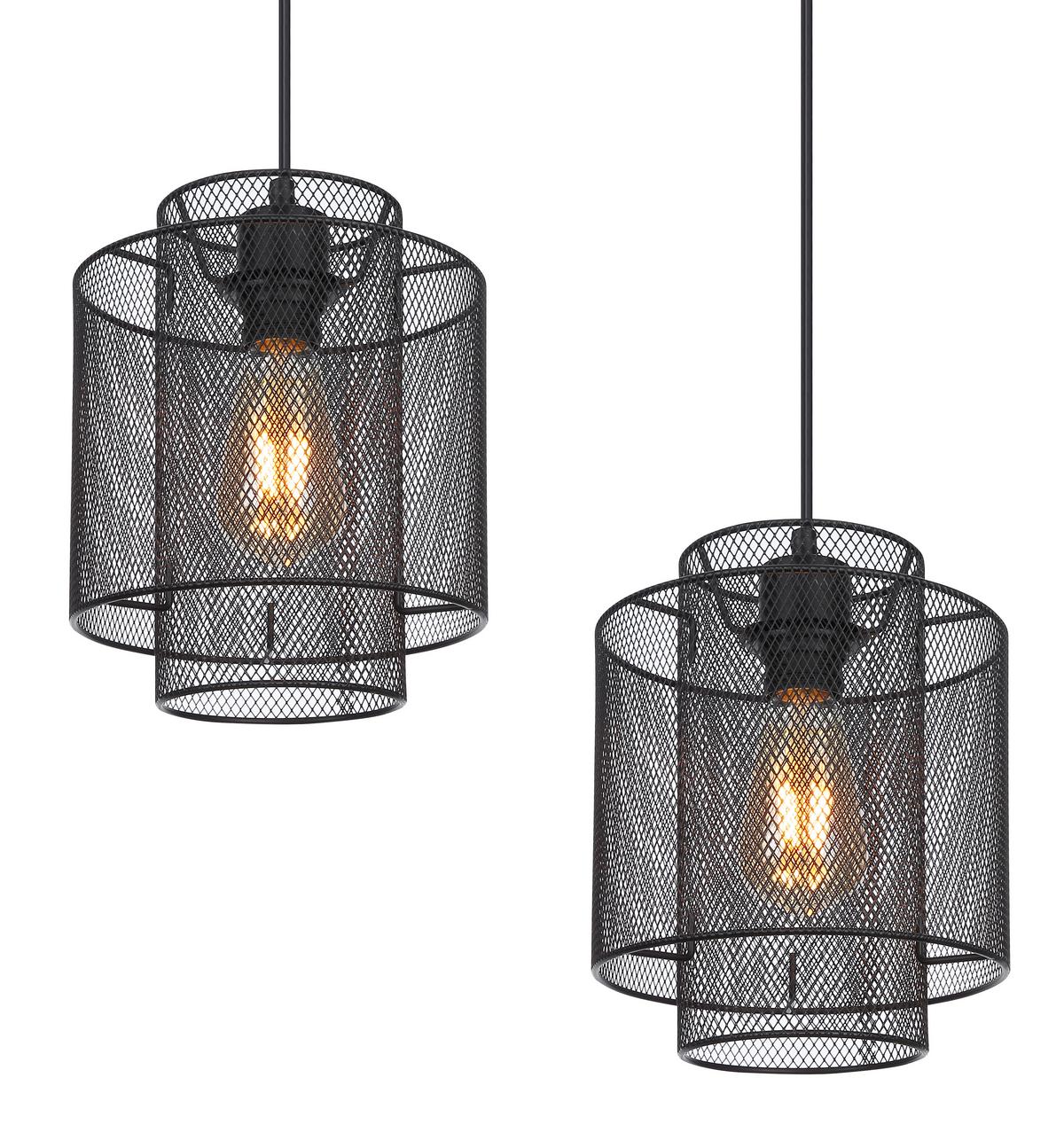 Hängeleuchte H: 120 cm 4-Flammig - Schwarz, Basics, Metall (98/20/120cm) - Globo