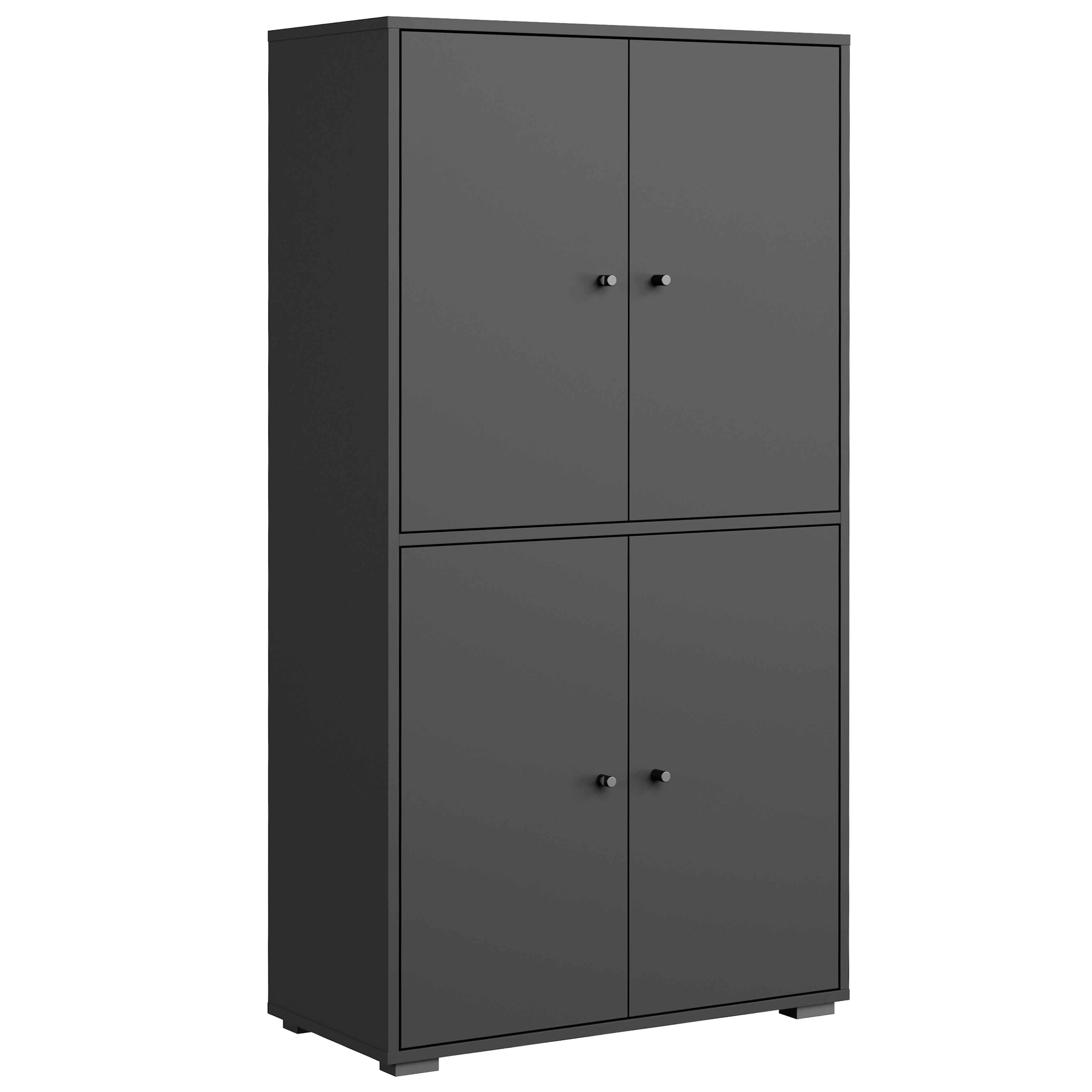 Schuhschrank Dino 020 Schwarz B: 70 cm