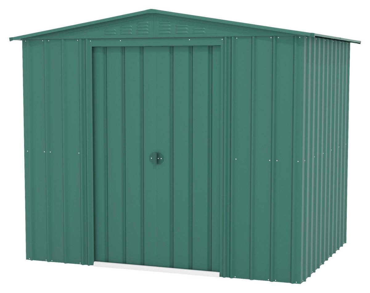 Gerätehaus ohne Boden 245x198x185 - Dunkelgrün, Basics, Metall (245/198/185cm)