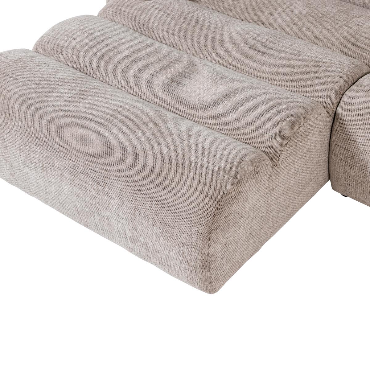 ECKSOFA Novi Naturfarben S: 173x300cm - Schwarz/Naturfarben, Design, Textil (173/300cm) - Livetastic