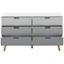 Komoda Daniela - sivá/biela, Moderný, drevo (110/65/38cm) - Modern Living Komoda Daniela - sivá/biela, Moderný, drevo (110/65/38cm) - Modern Living