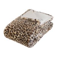 DOMÁCÍ DEKA LEONY - hnědá, textil (200/150cm) - Mömax