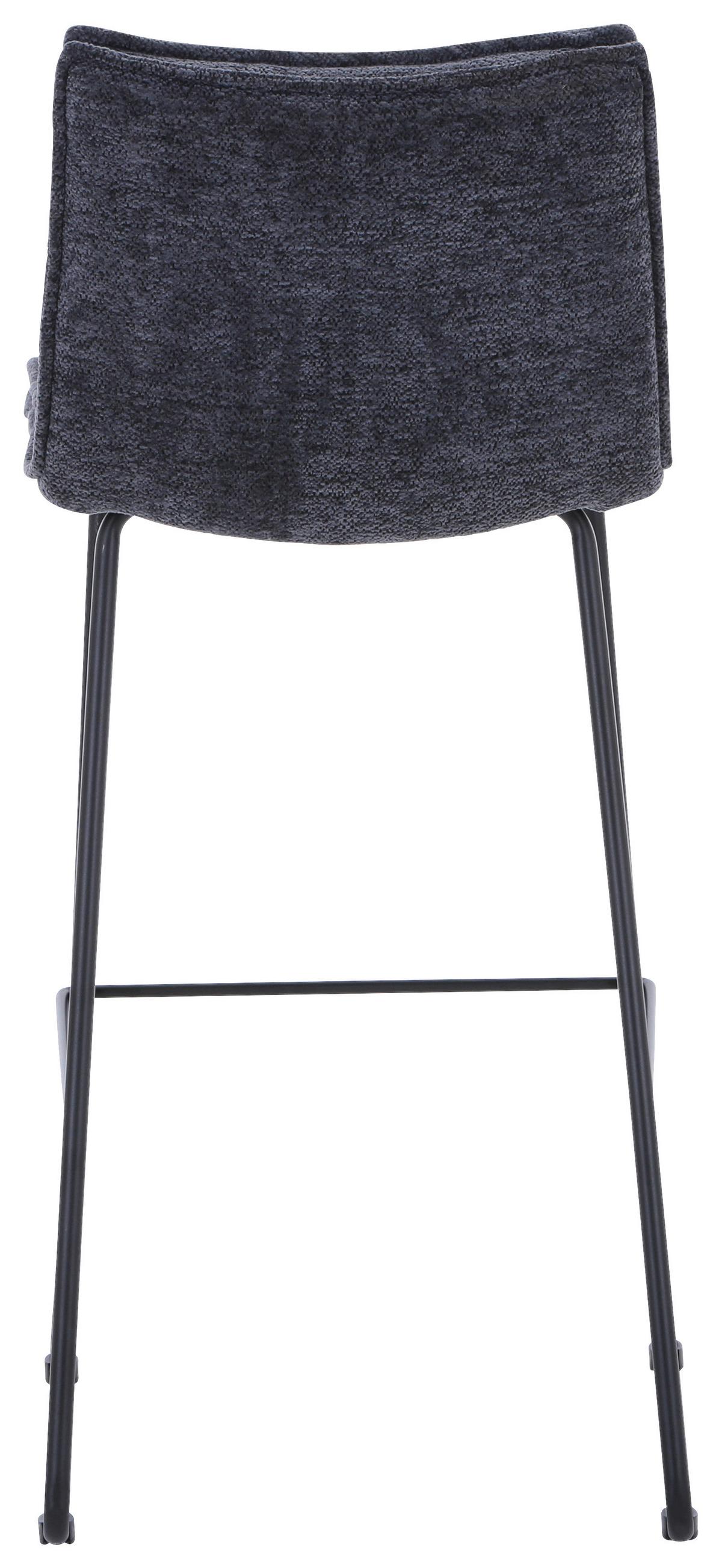 BAROVÁ ŽIDLE KARLO - černá/tmavě šedá, Moderní, kov/textil (44/97/52,5cm) - Mömax