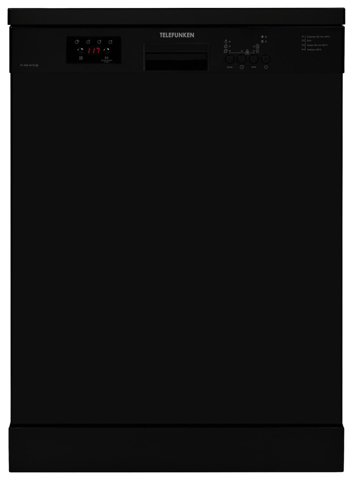 Geschirrspüler 10798294 - Tf-Dw-6y1c2b - Schwarz, Basics, Metall (60/85/60cm) - Telefunken