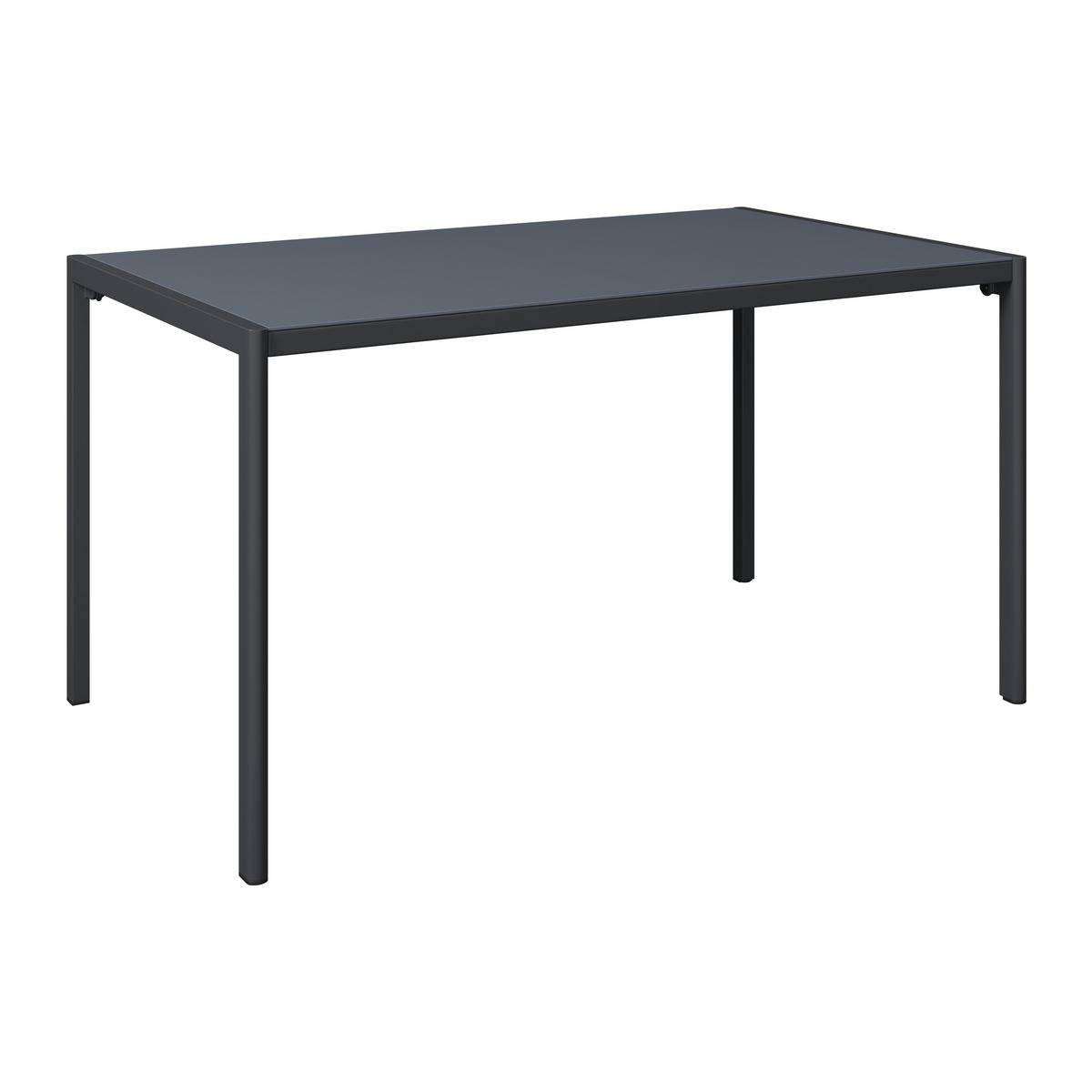 Gartentisch Paris - Anthrazit, MODERN, Glas/Metall (140/75/83cm) - Beldano