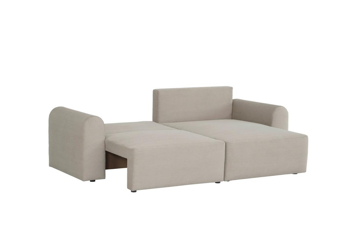 Ecksofa Joni Beige S: 250 cm - Beige, Design, Textil (250/151cm) - MID.YOU