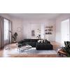Ecksofa M. Relaxfunktion Orion Kopfstütze Klappbar Schwarz - Silberfarben/Schwarz, KONVENTIONELL, Textil (307/186cm) - Livetastic