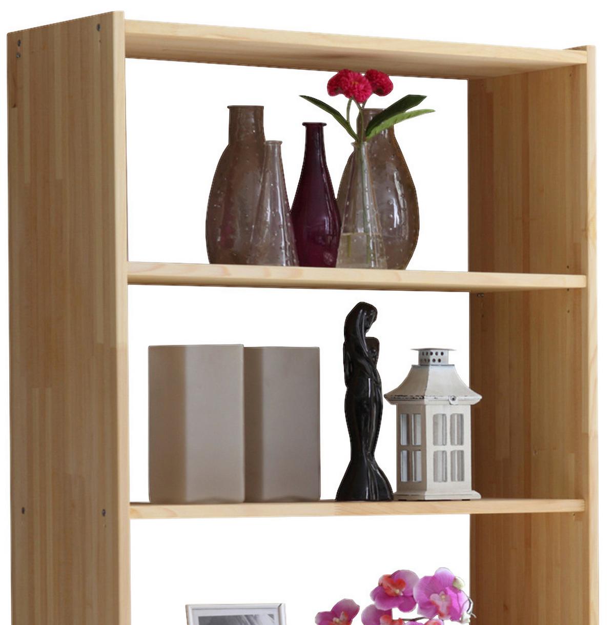 Regal B: 80 Cm Kiefer Natur - Naturfarben, MODERN, Holz (80/179/31cm) - MID.YOU