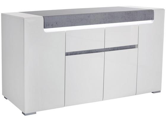 Komoda Sideboard Toronto - sivá/biela, Moderný, kompozitné drevo (190/85/42,2cm) - Ombra Komoda Sideboard Toronto - sivá/biela, Moderný, kompozitné drevo (190/85/42,2cm) - Ombra